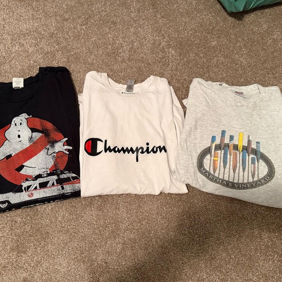 Lot of 3 graphic T-Shirt bundle size large - Picture 2 of 8